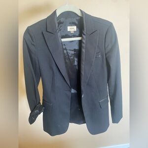 Fossil Women’s XS Tuxedo Blazer - Black with Silk Details